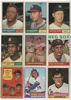 1955-1978 Topps and Fleer Collection (535+) Including Mantle and Other Hall of Famers